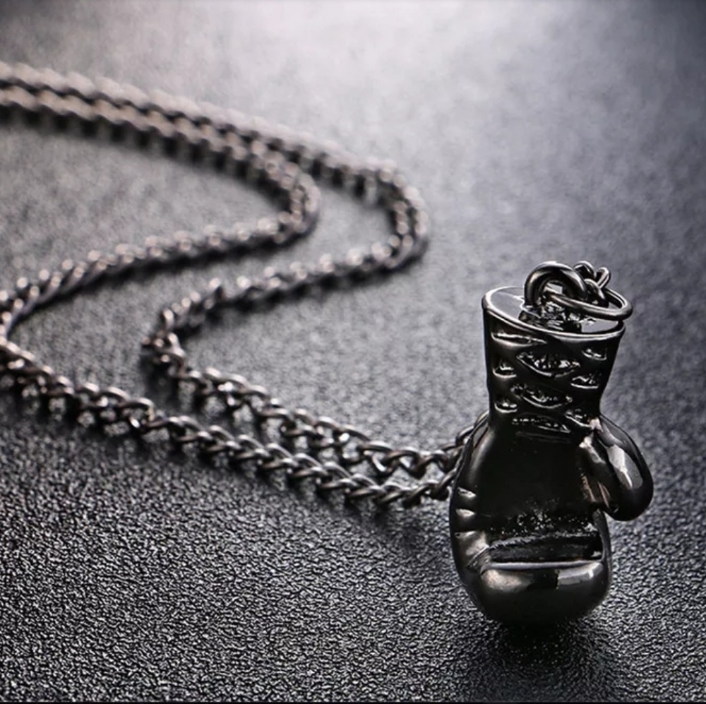 😎 Boxing Glove Chain- gun metal black - Picture 1 of 4